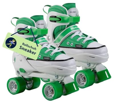 Hudora Roller Skates Sneaker Green Size 36-39