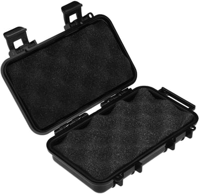 JHUBERS - Draagbare veiligheidsdoos - Opbergkoffer - Waterdicht en stevig - Zwart - Voor buitengebruik - Compact en praktisch