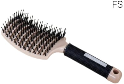 Roze/Zwart- Frazimashop-Haarborstel- EverzwijnhaarAntiklit - uniseks- Voor Mannen en Vrouwen-Geschikt voor Pruiken en Haarextensies