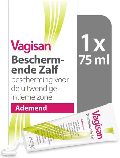 Vagisan Beschermende Zalf 1X 75ml | Ademende Bescherming voor de Uitwendige Intieme Zone | Dagelijkse Vaginale Gezondheid en Intieme Hygiëne