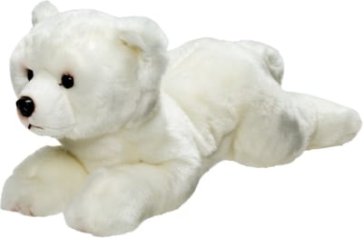 Suki Pluche knuffel dieren IJsbeer - wit - 33 cm - Pooldieren - Knuffelbeesten