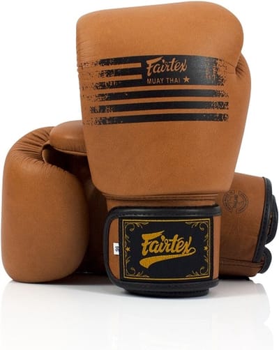 Fairtex (kick)bokshandschoenen Brown Legacy 10oz