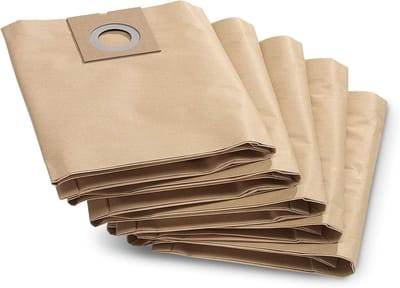 Stofzuigerzakken Set - Papieren Zakken - Stof Opvangen - 5 Stuks - 27 Liter - Bruin