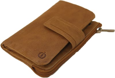 Oi vintage gele leren damesportemonnee zacht / zeer soepele damesbeurs met uitneembaar pasjesmapje / soft lederen portemonnee hoog model met ritsvak / mosterd geel leer / 453Yellow