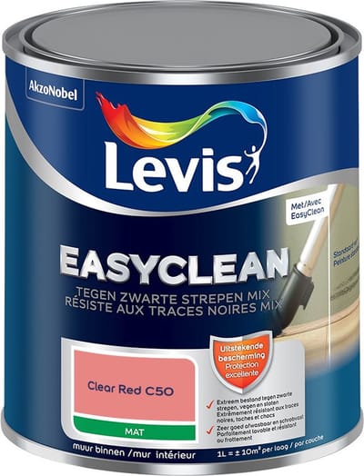 Levis - Easyclean Tegen Zwarte Strepen Mix - Clear Red C50 - Mengverf - 1 L