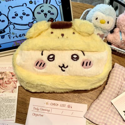 Anime Pluche Etui Cartoon Usagi Hachiwareas Schrijfgerei Doos Grote Capaciteit Etui Student Schrijfgerei Verjaardag Meisje Cadeaus