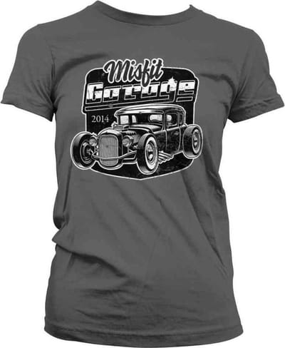 Misfit Garage Dames Tshirt -S- Rod Grijs