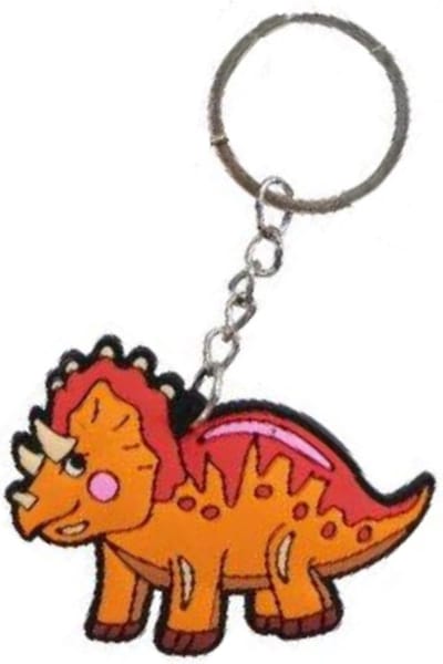Oranje - Dino - Sleutelhanger