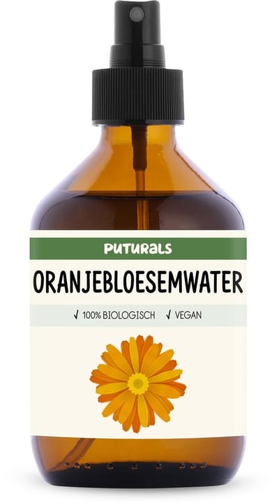Puturals Oranjebloesemwater 100% Biologisch - 300ml - Puur en Vegan - Oranjebloesemwater of Neroli voor Gezicht en Haar - Zonder Alcohol