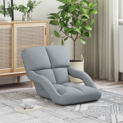 vidaXL - Verstelbare - Vloerstoel - met - Armleuning - 5 - Posities - Stof