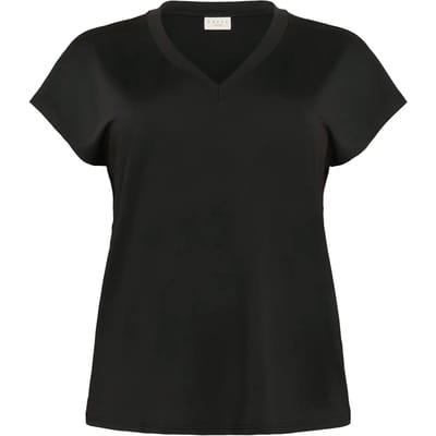 Dames-T-shirt met V-hals KAFFE Curve Mirinda