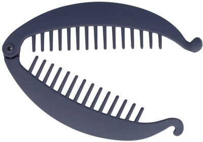 Haarsoires Haarspeld Bananenklem 11cm - Staartklem - Basic - Matte Kleur - Donkerblauw - Haarclip - Langwerpige Staart Haarklem - Banana Clip - Hair Clip - Decoratieve Haaraccessoire