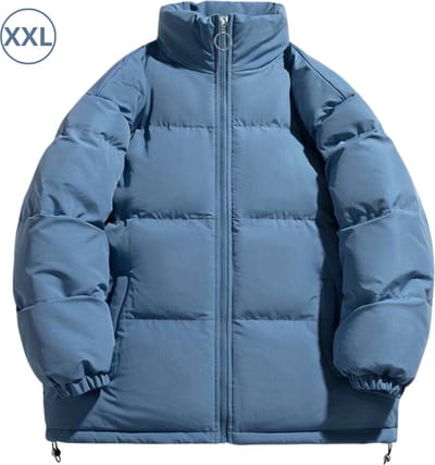 Bovista Winterjas Voor Dames - Faux Fur Bontkraag - Parka - Jas - Winter - Volwassen - Blauw - Maat XXL