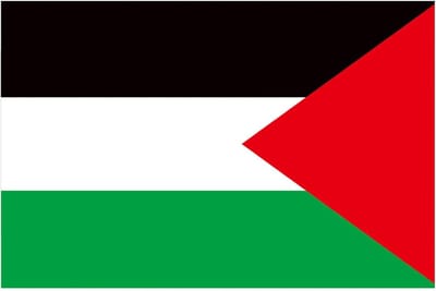 Vlag van Palestina - Decoratieve Banner met Koperen Oogjes, Dubbel Gestikt voor Nationale Trots en Verzamelobject