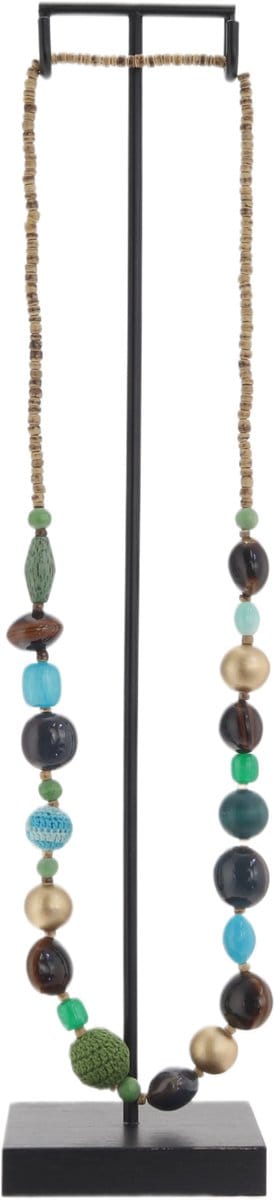 Behave Atelier Noir - Decoratieve Ketting Standaard - Incl. Handgemaakte Ketting - Luxe Woondecoratie - Boho Ibiza/Balinese stijl - 45 cm