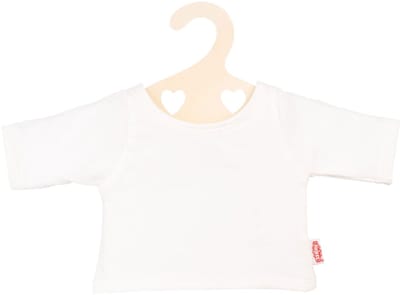 Heless Doll T-Shirt White on Clothes Hanger size 28-35 cm