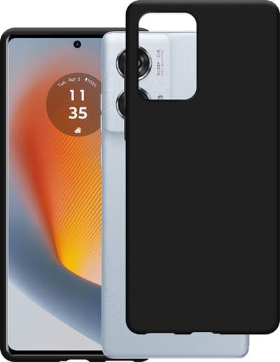 Cazy hoesje geschikt voor Motorola Edge 50 Fusion (5G) Hoesje Siliconen - Flexibele Case - Zwart