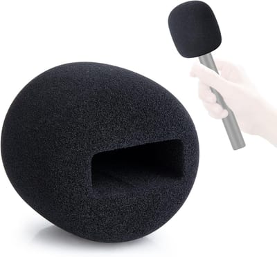 Popfilter voor Red Interview Go Foam - Windbescherming en Geluiddemping voor Wireless GO I/II/ME/PRO, Handheld Adapter en Microfoon Accessoire