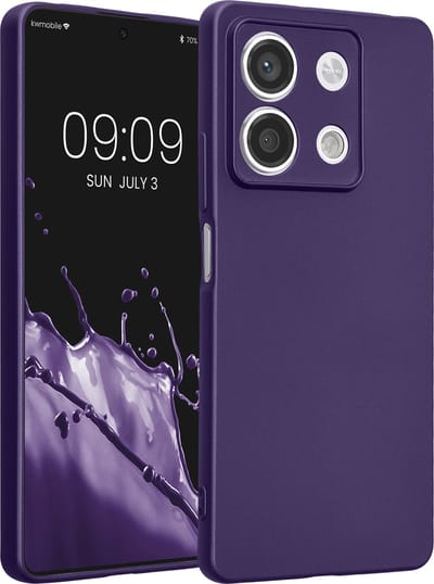 kwmobile metallic telefoonhoesje van TPU - geschikt voor Xiaomi Redmi Note 13 5G - Flexible case voor smartphone - In metallic blauwpaars