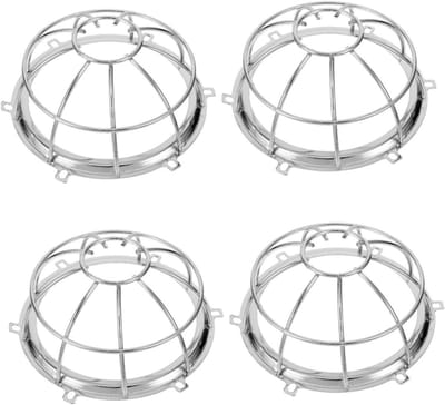 Brandmelder Beschermrooster - Sprinkler Afdekking - Brandbeveiliging Verbeteren - Metalen Constructie - 157 x 157 x 276 cm - Zilver