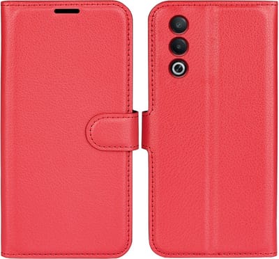 Coverup Hoesje - Geschikt voor OPPO A80 Hoesje - Coverup Book Case - Rood
