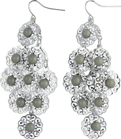 Behave - Oorhangers dames gotisch design - Zilverkleur - Statementlook