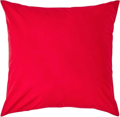 Homescapes Kussensloop 80x80 cm – Rood – 100% Egyptisch Perkal Katoen – 200 TC