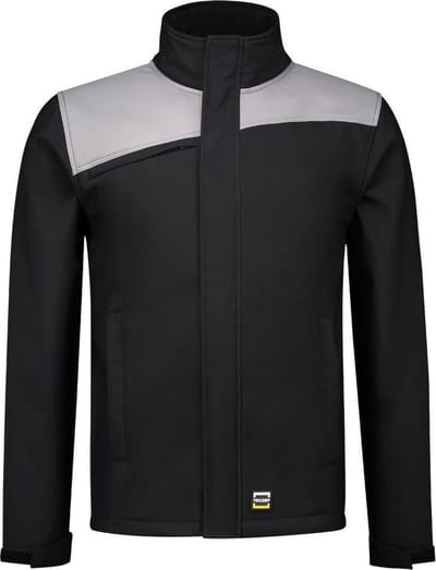 Tricorp Softshell Bicolor Naden 402021 - Mannen - Zwart/Grijs - 3XL