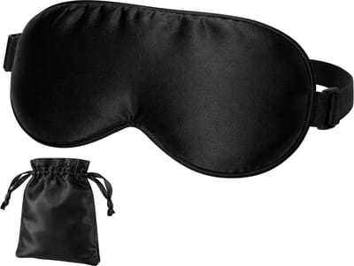 Nuvance Slaapmasker - Zijden - Oogmasker - Verstelbaar - Ademend Ontwerp - voor Mannen & Vrouwen - Slaapmaskers