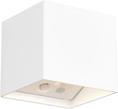 REALITY GENIE - Wandlamp - Wit mat - incl. 2x SMD 1 W - Bewegingssensor - USB-aansluiting - Verlichting omhoog en omlaag - Wandmontage - Oplaadbaar - RL NOW - Buitenverlichting - IP44