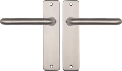 Starx Deurklink Zilver - RVS Look â€“ Deurbeslag â€“ Deurkruk met Schild â€“ Blind - Deurklink Coupe - 43 x 180 mm â€“ Ã˜ 18 mm