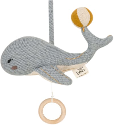 Baby Bello Wally The Whale Muziekmobiel - Delicate Blue