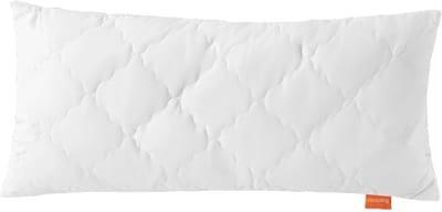 sleepling 40 x 80 cm bamboe hoofdkussen, hoes 100% katoen gewatteerd met 100% viscose (bamboepulp), 350 gr. vulgewicht, Ökotex, wasbaar, wit