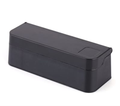 Cosensi- Muntenhouder - Zwart - Plastic - Opbergbox - Verwijderbare Deksel - Voor Munten tot 2.7 cm - Compact Ontwerp - Muntenbox