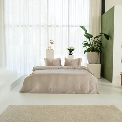 Kayori Shan Dekbedovertrek TENCEL™ Lyocell - 200x200-220 + 2 slopen - Verkoelend slapen - Tweepersoons - Zilvergrijs