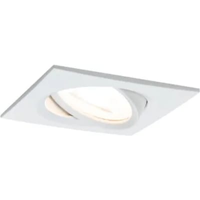 Paulmann Inbouwspot Led Nova Vierkant Kantelbaar Wit 51mm Gu10 6,5w