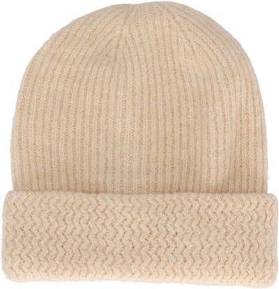 Sarlini - Meisjes - Knit - Muts - Wol - Wit - Melange - 8/12 jaar