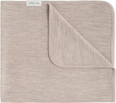 Baby's Only Newborn deken Merino Fine Meadow - Babydeken gemaakt van 100% merinowol - Geschikt voor alle 4 de seizoenen - Ecru - 65x75 cm
