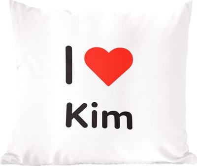 Sierkussens - Kussentjes Woonkamer - 60x60 cm - I love - Kim - Meisje