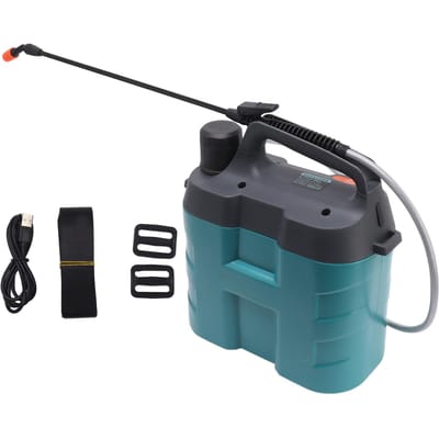 Pulvérisateur électrique à dos haute pression, petit, étanche, pour pelouse et jardin, 8 L black