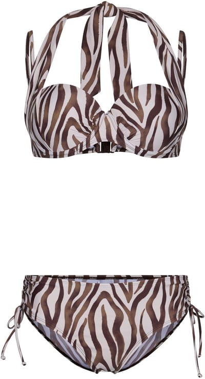 Pastunette Bikini Safari - Beugel - Beige/Bruin - 4-ways - Maat 36