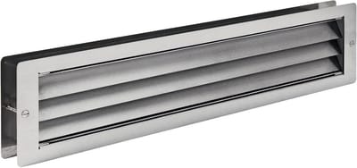 RVS Ventilatierooster voor Deur - Geschikt voor Deurdiktes 37-55 mm - Inclusief Montagemateriaal