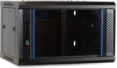 DSIT 4U wandkast met glazen deur 600x450x280mm (BxDxH) - serverbehuizing - serverrack - serverkast - 19 inch