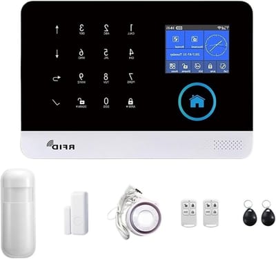 Draadloos Alarmsysteem - Huisbeveiliging - Veilig Wonen - Touchscreen Bediening - 10mm - Wit