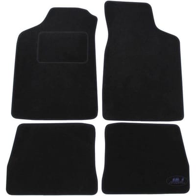 Zwarte Velours Vloermat - J&J AUTOMOTIVE - Citroën Saxo 1996-2004 - Op Maat Gemaakt - Antislip - Waterdicht