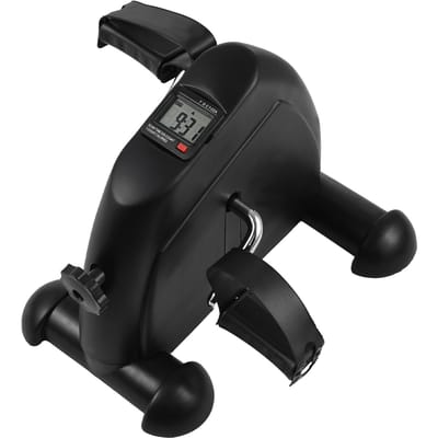 Pedal Exerciser Onder Bureau Fiets voor Thuis en Kantoor Mini Fiets voor Revalidatie Hand / Been zwart