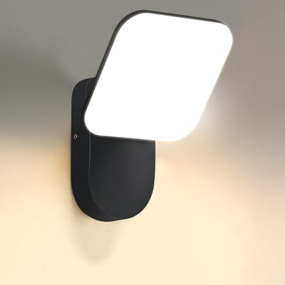 Draaibare 12W LED Wandlamp voor Binnen en Buiten, IP65 Waterdicht, Warmwit