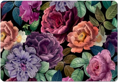 Bertoni - Muismat - 50x70 cm - Anti Slip - Bureau Onderlegger - Bloemen