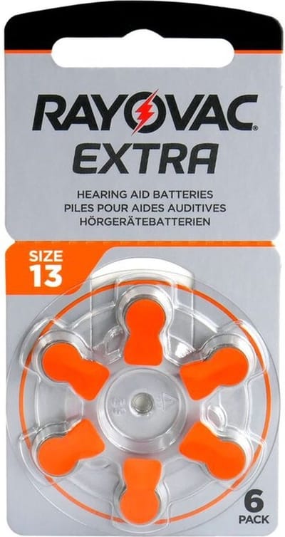 blister - Rayovac Extra Advanced -13 - oranje