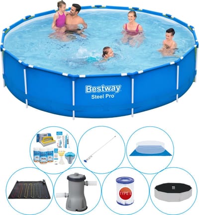 Zwembad Comfort Pakket - Steel Pro Rond 396x84 cm